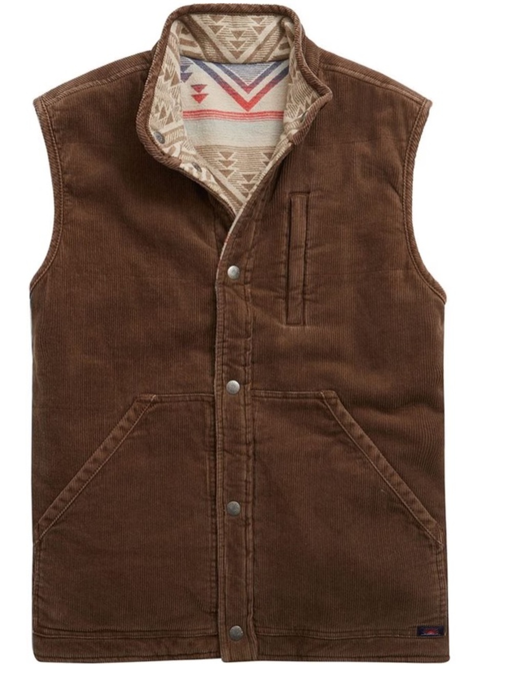 Faherty Mock Neck Reversible Vest